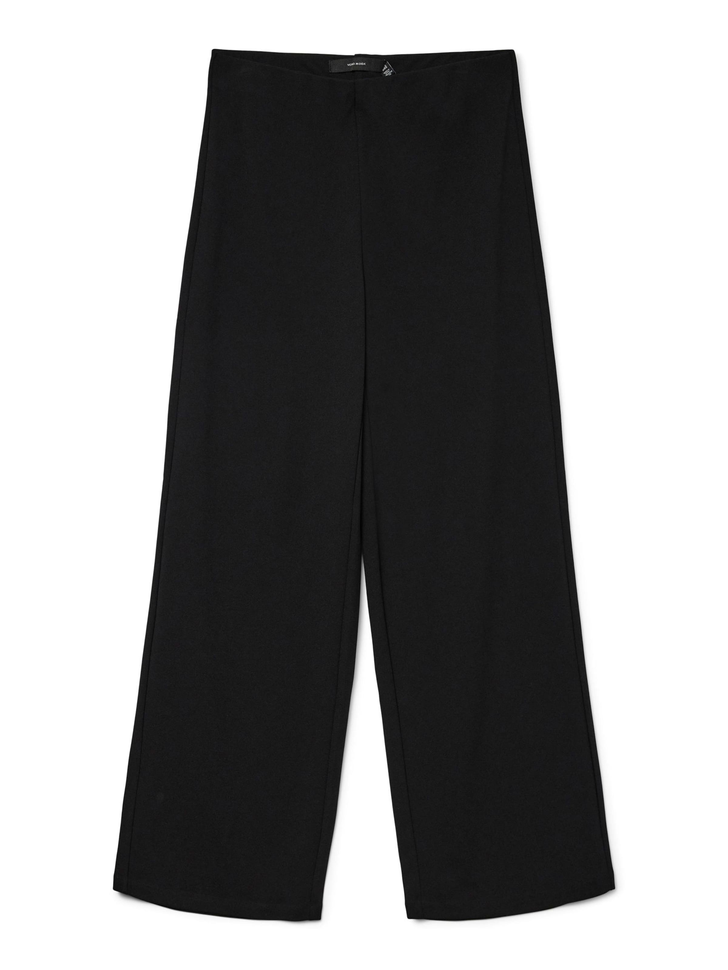 VERO MODA Wide Leg Housut värissä musta: etupuoli
