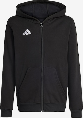 ADIDAS PERFORMANCE - Casaco de treino em moletão 'Entrada26' em preto: frente