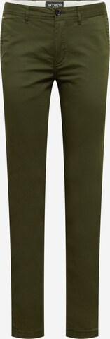 SCOTCH & SODA - Pantalón chino 'Mott' en verde: frente