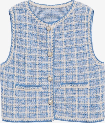 MANGO Knitted Vest 'Eiffel' in Blue / White, Item view