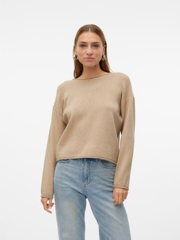 VERO MODA Sweater 'VMSABA' in Beige: front