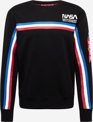 ALPHA INDUSTRIES Dressipluus 'NASA', värv must: eest vaates