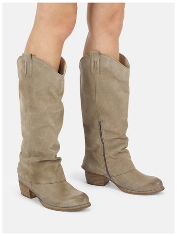 Felmini Wide Fit Cowboylaarzen in Bruin: voorkant