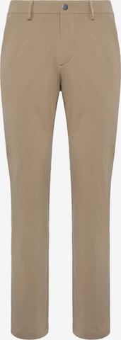 Boggi Milano - Slimfit Calças com vincos em bege: frente