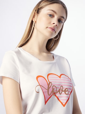 T-shirt MORE & MORE en blanc