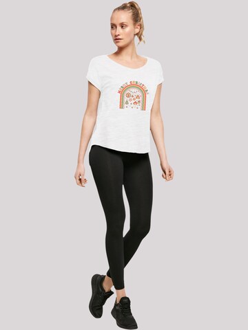 F4NT4STIC Shirt 'Merry Christmas Cozy Vibes' in White