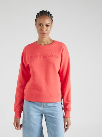 Pepe Jeans Sweatshirt 'HANNA' in Red: front