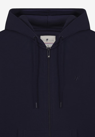 DENIM CULTURE Zip-Up Hoodie 'PEDRO' in Blue