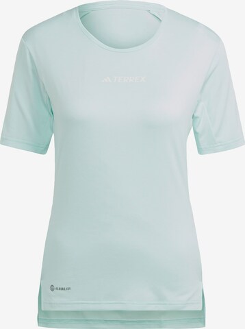 ADIDAS TERREX Performance Shirt 'Multi' in Blue: front