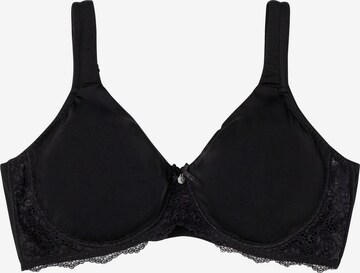 SHEEGO T-shirt Bra in Black: front