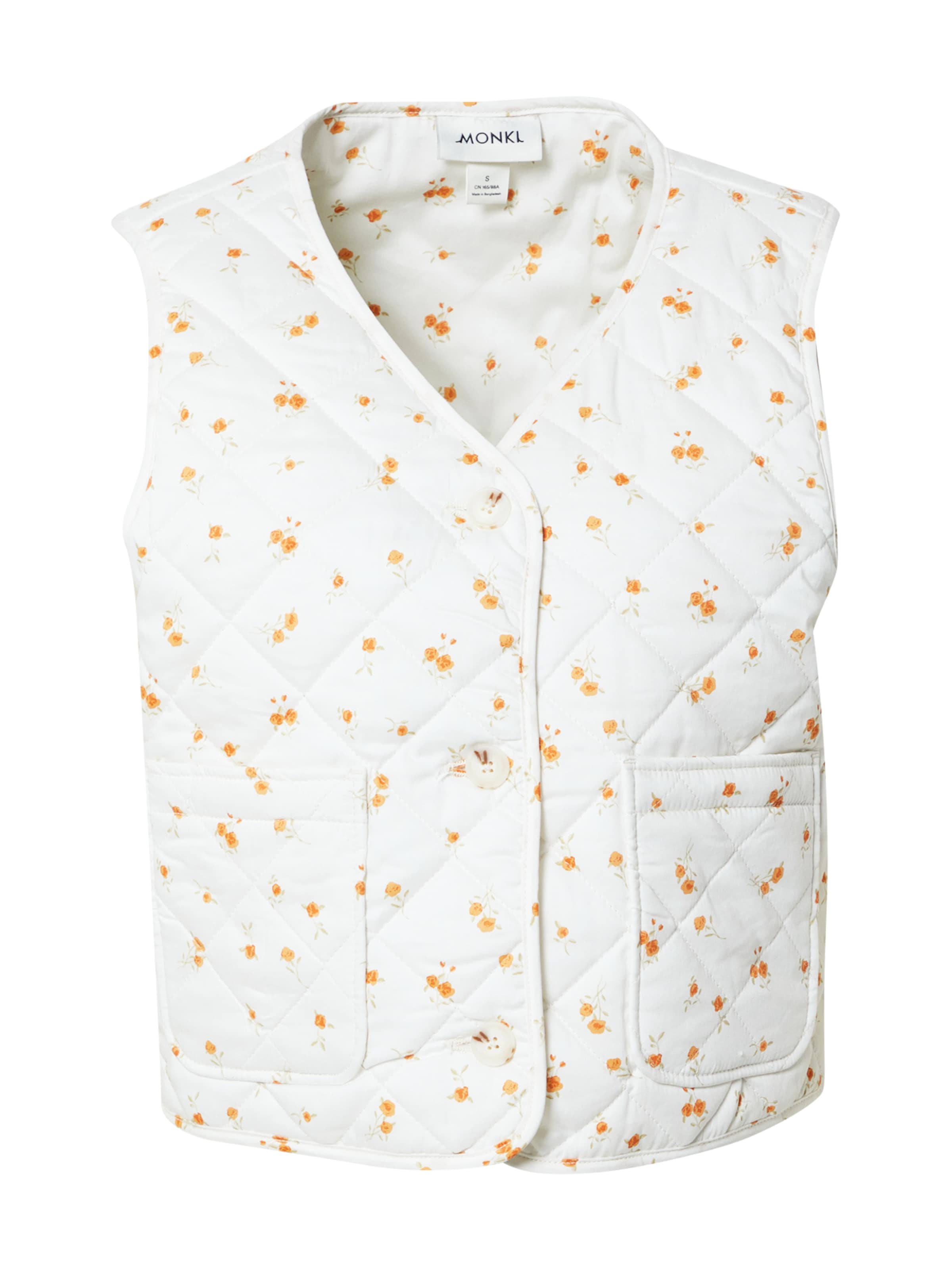 Monki Vest in White: front