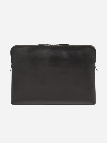 NEGOTIA Leather Laptop Bag 'Carry All 14''' in Black