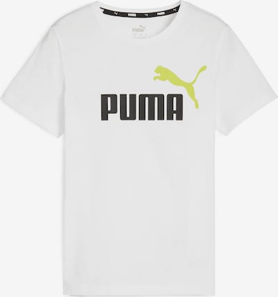 PUMA T-Shirt 'Essential' en citron vert / noir / blanc, Vue avec produit