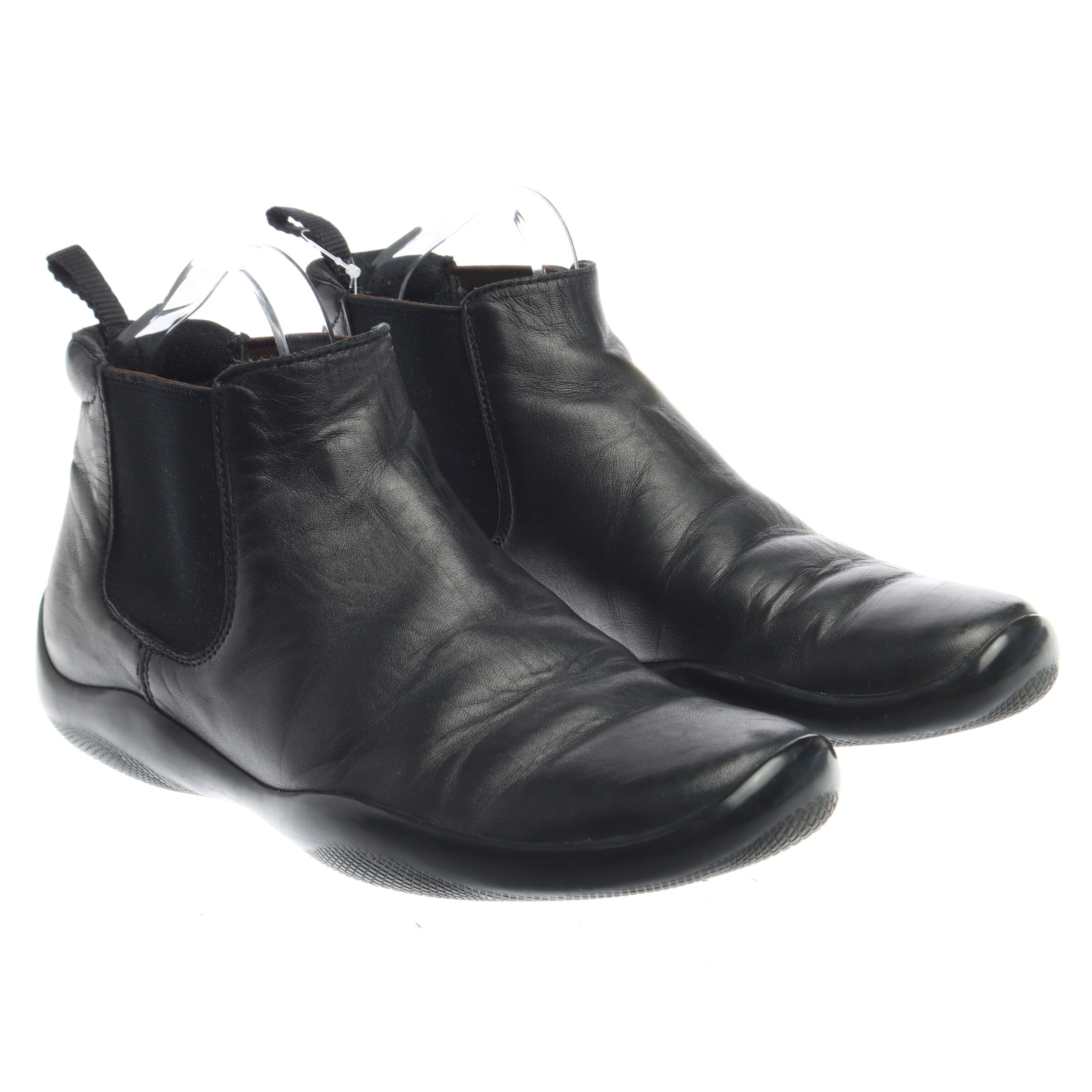 PRADA Anke & Mid-Calf Boots in 42 in Black: front