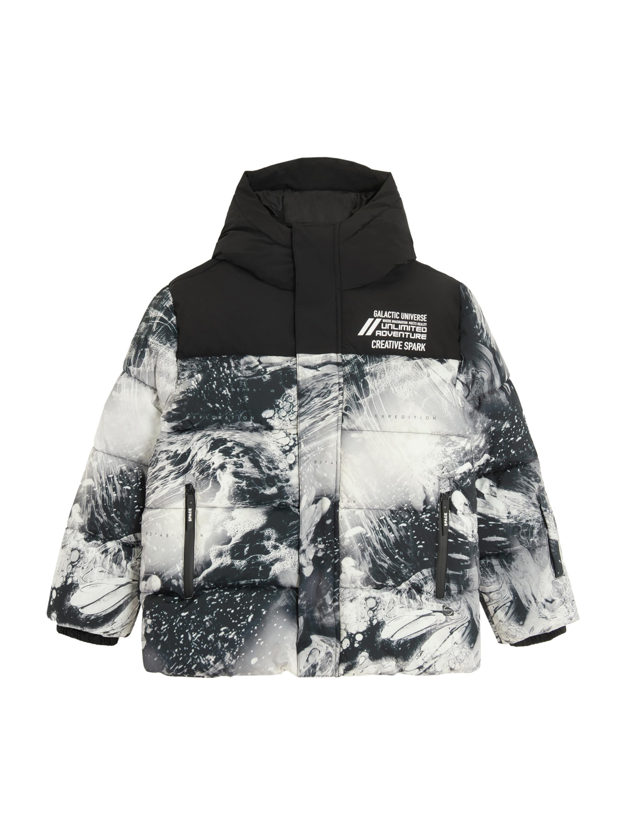 Veste d’hiver Cool Club en noir : devant