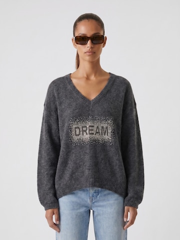 Pull-over oversize 'Silja' americandreams en gris : devant