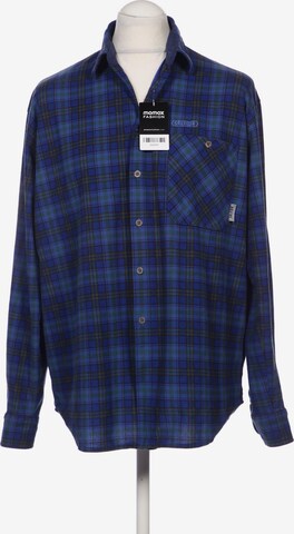 SALEWA Button Up Shirt in XL in Blue: front