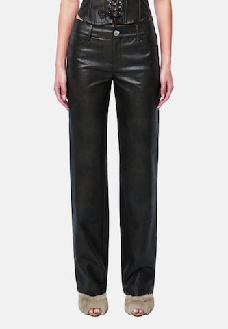 OW Collection Regular Hose 'Bella' in Schwarz: Vorderseite