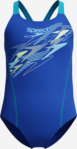 SPEEDO Athletic Swimwear in Blue: front