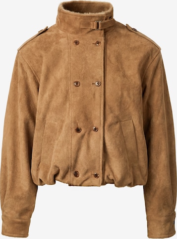 Veste mi-saison MYMO en marron : devant