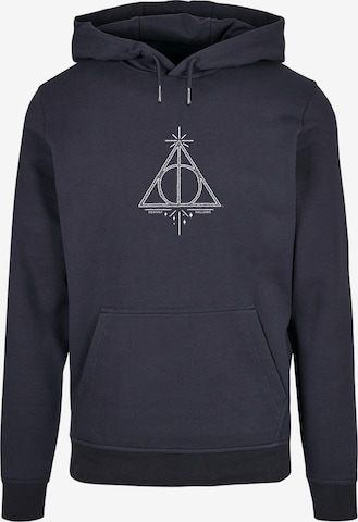 ABSOLUTE CULT Sweatshirt 'Harry Potter - Death Hallows' in Blue: front