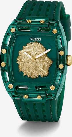 GUESS Analoog horloge 'PHOENIX' in Groen: voorkant