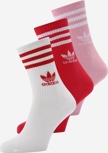 ADIDAS ORIGINALS Socken in hellpink / rot / weiß, Produktansicht