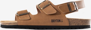 Bayton Sandals in Beige: front