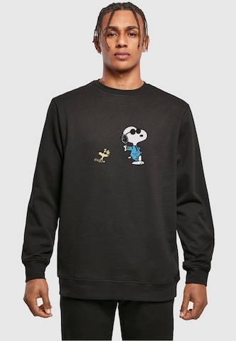 Merchcode Sweatshirt 'Peanuts Sunglasses V2' in Zwart: voorkant