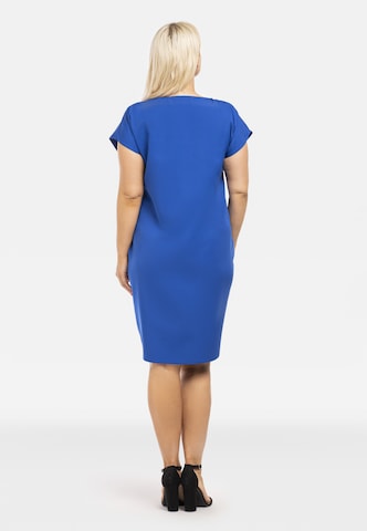 Karko Sheath Dress ' KAJETANA ' in Blue