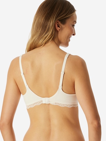 SCHIESSER T-shirt BH 'Unique Cotton' in Wit