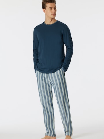 Pyjama long ' Selected Premium ' SCHIESSER en bleu