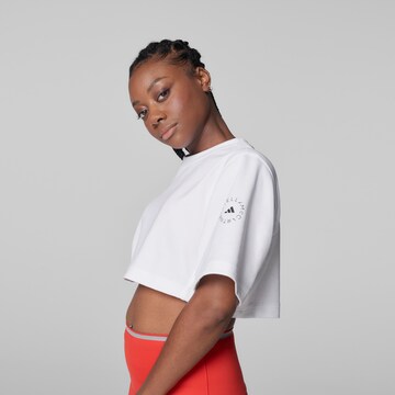 ADIDAS BY STELLA MCCARTNEY Performance Shirt 'Future Playground' in White: front