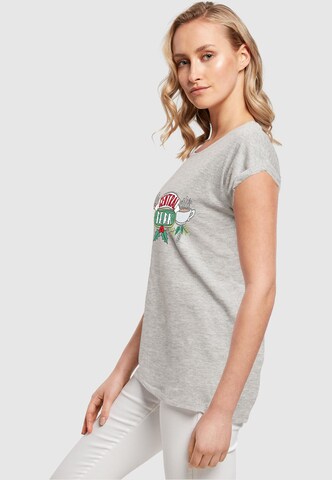 ABSOLUTE CULT Shirt 'Friends - Festive Central Perk' in Grey