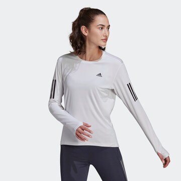 ADIDAS PERFORMANCE Functioneel shirt 'Own The Run' in Wit: voorkant