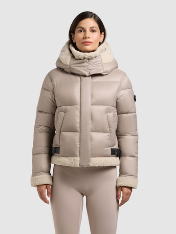 khujo Jacke 'NESSIE2' in Beige: Vorderseite