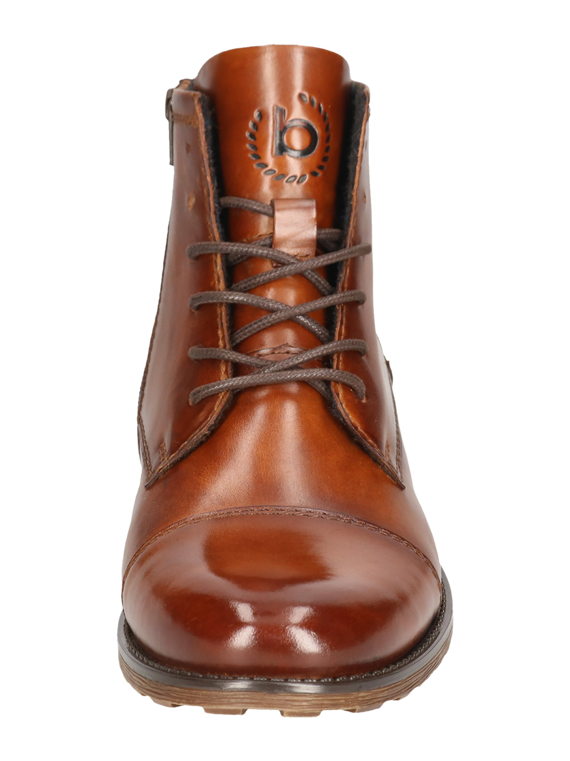 Boots stringati di bugatti in marrone