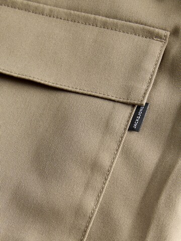 JACK & JONES Loose fit Trousers with creases in Beige