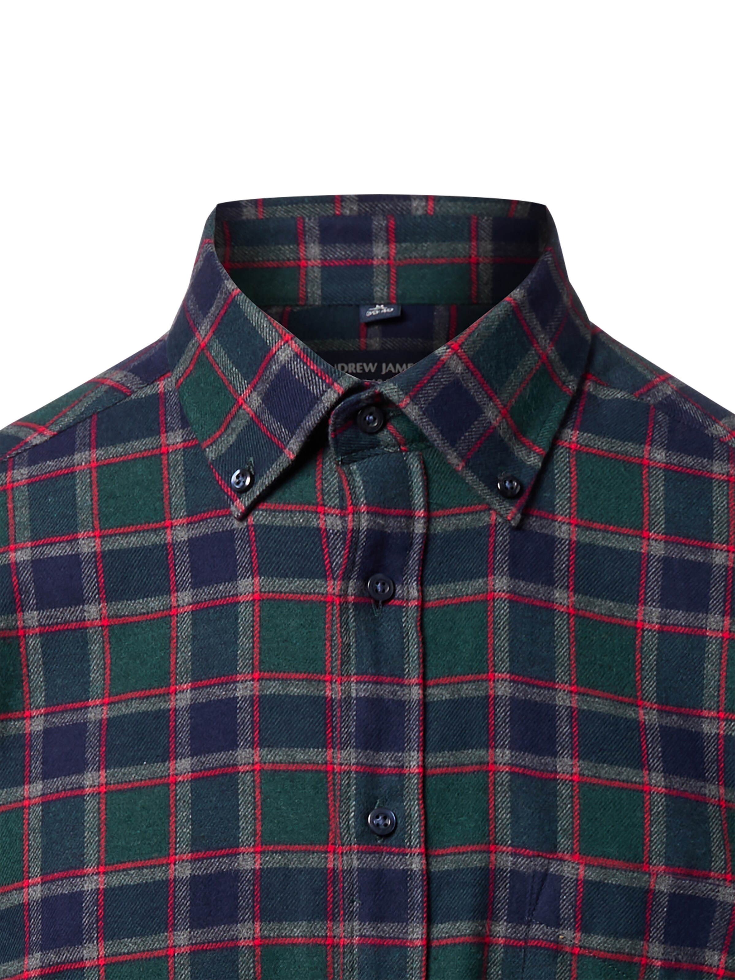 Andrew James Regular fit Button Up Shirt in Green