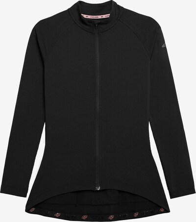 Bluză cu fermoar sport 4F pe negru, Vizualizare produs