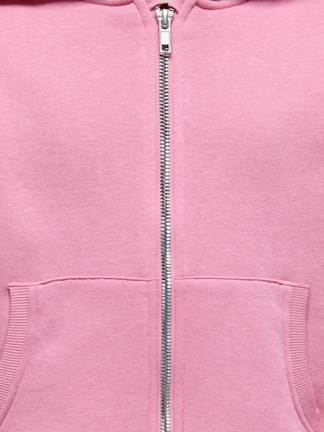 Only Mini Кофта на молнии в Ярко-розовый