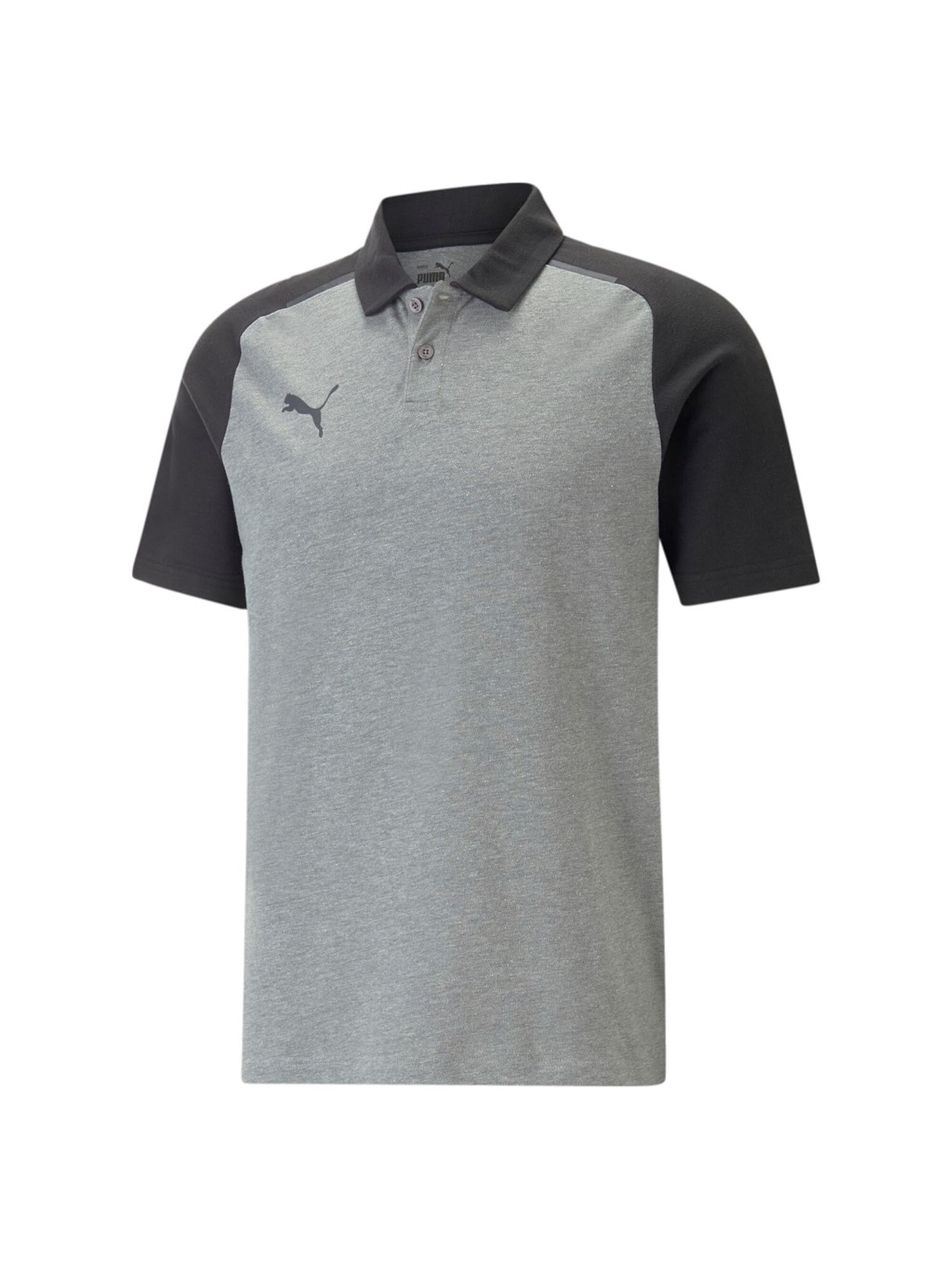 PUMA Функционална тениска 'Team Cup' в сиво: отпред