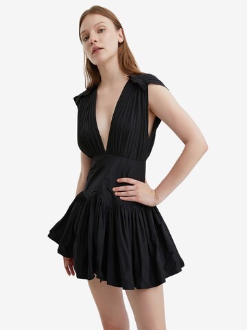 NOCTURNE - Vestido en negro: frente