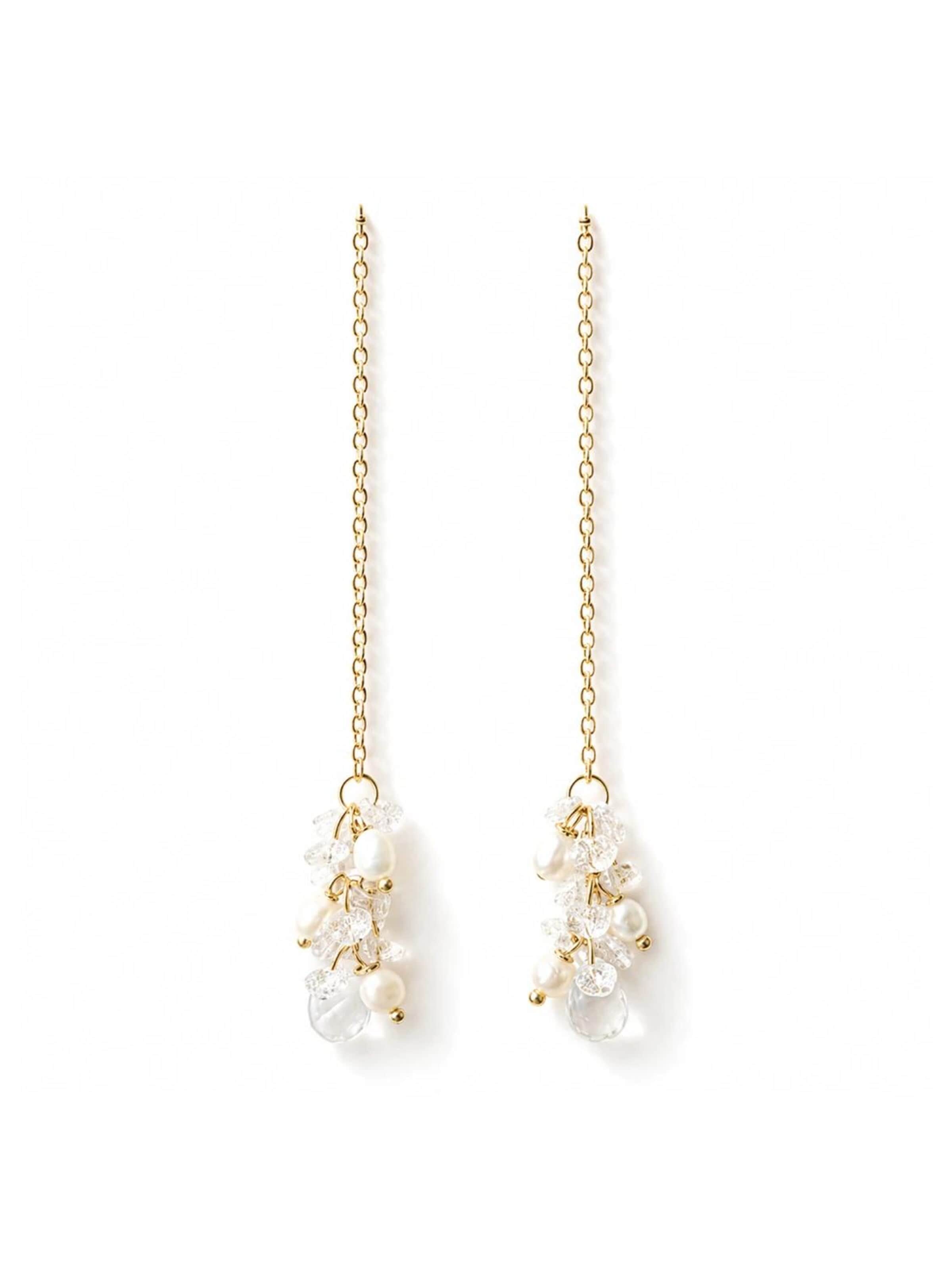 Sally Jane Bridal Ohrringe 'Elara Earrings Gold'‌‌‌‌‌‌‌ in Gold: Vorderseite