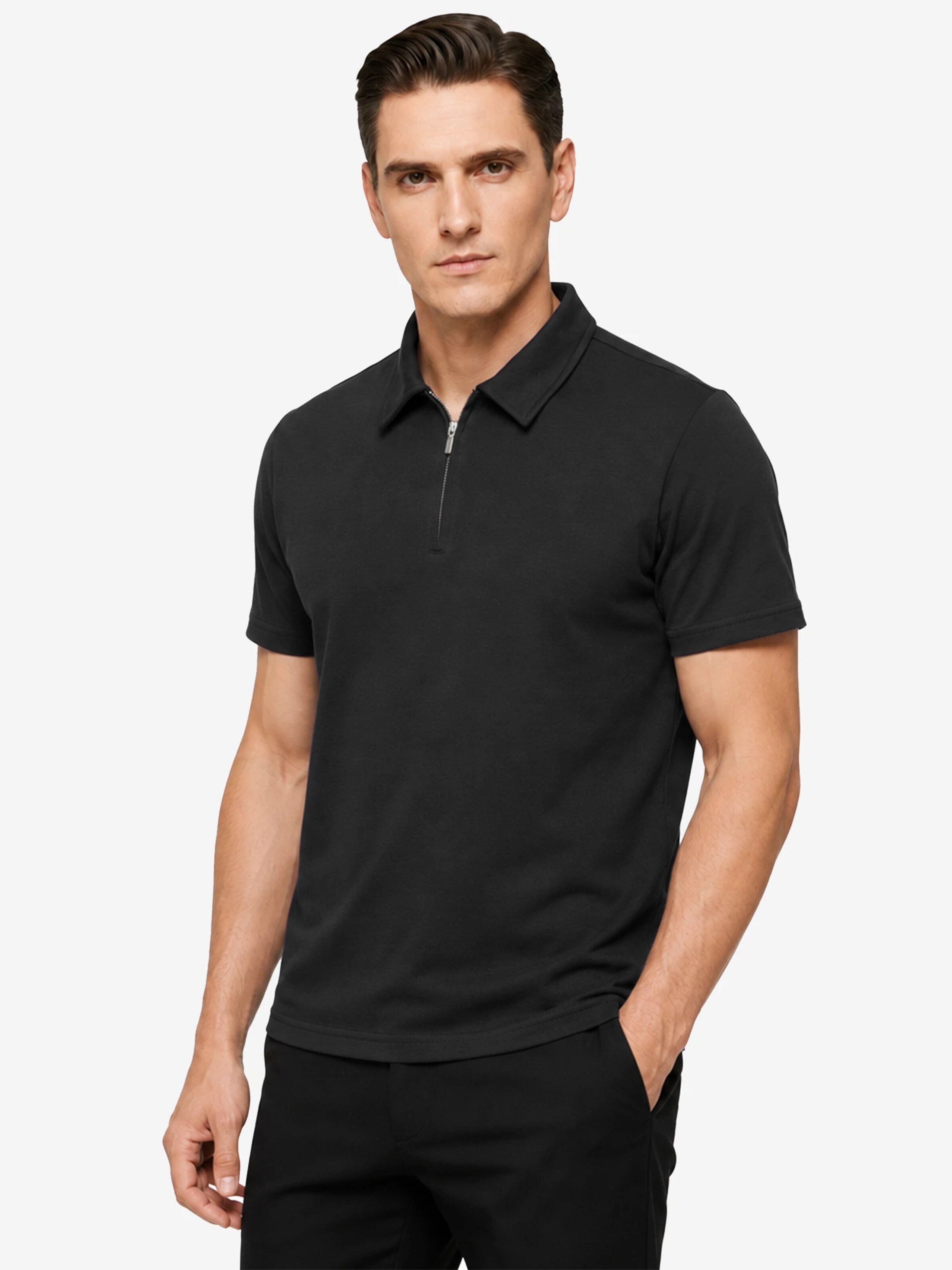ALLTHEMEN Shirt 'Frische' in Black