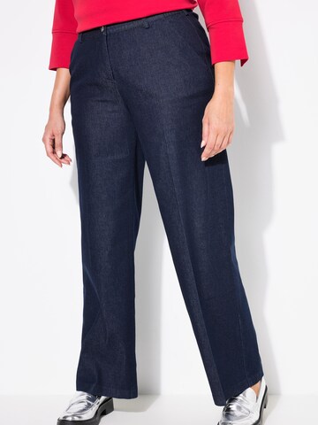 Ulla Popken Wide Leg Jeans in Blau: Vorderseite