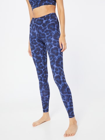 Hey Honey Workout Pants in Blue: front