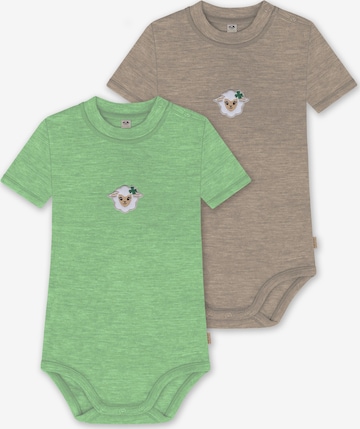 normani Strampler/Body 'Tihoi' in Braun: Vorderseite