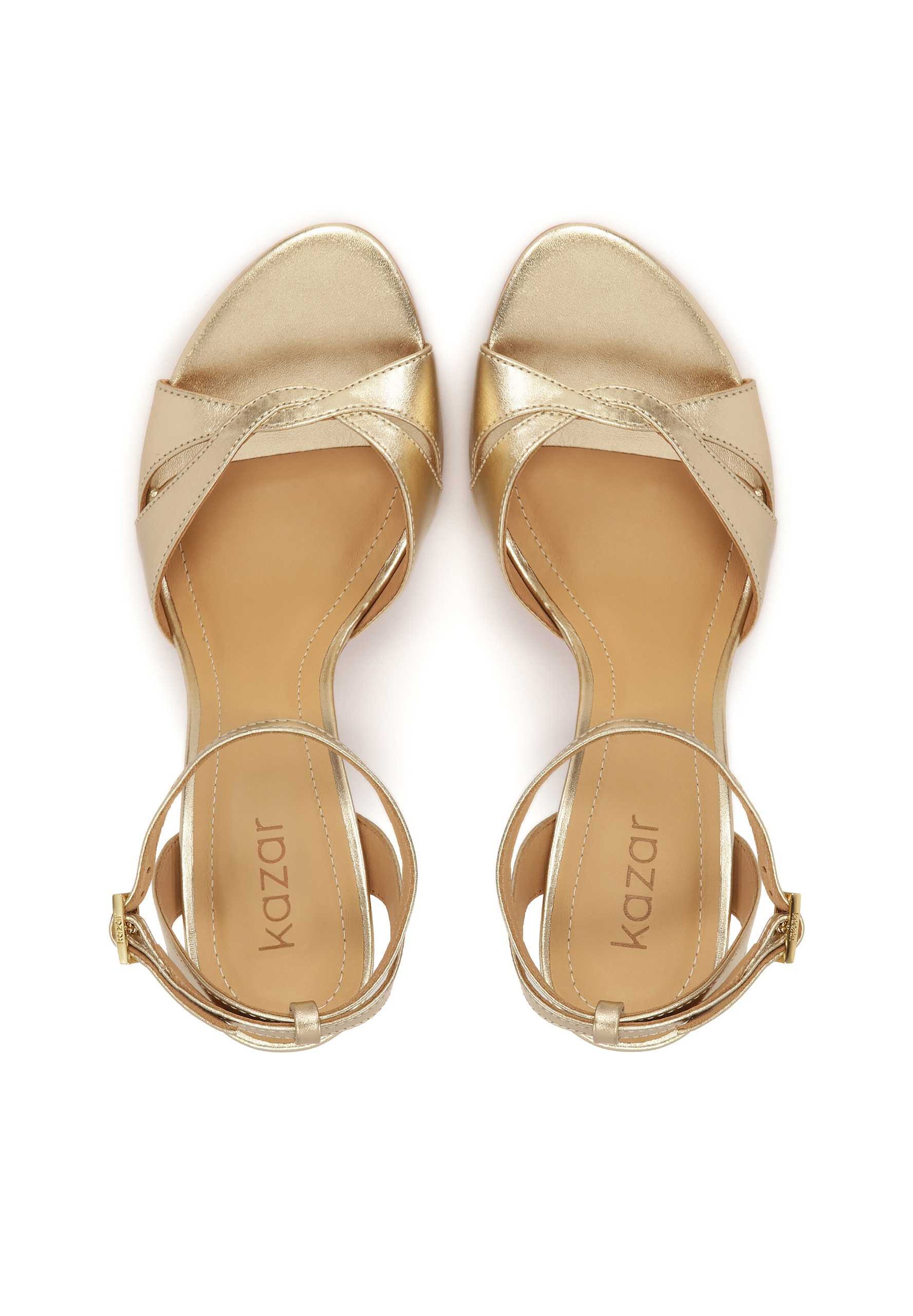 Kazar Strap sandal in Gold