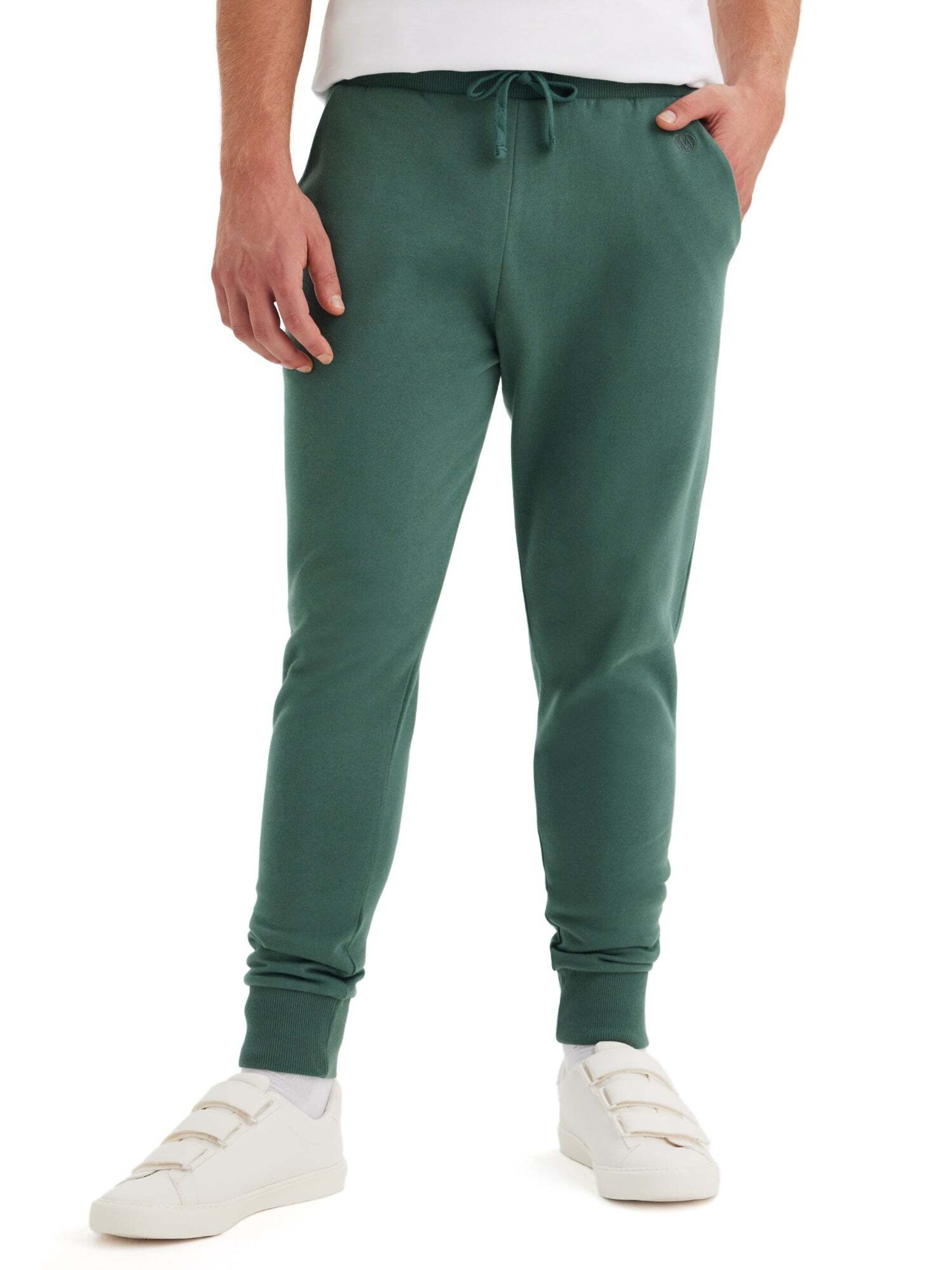 WESTMARK LONDON Tapered Trousers in Green: front
